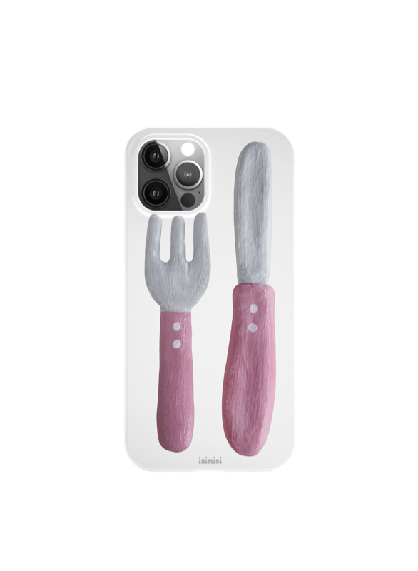 Pink cutlery case